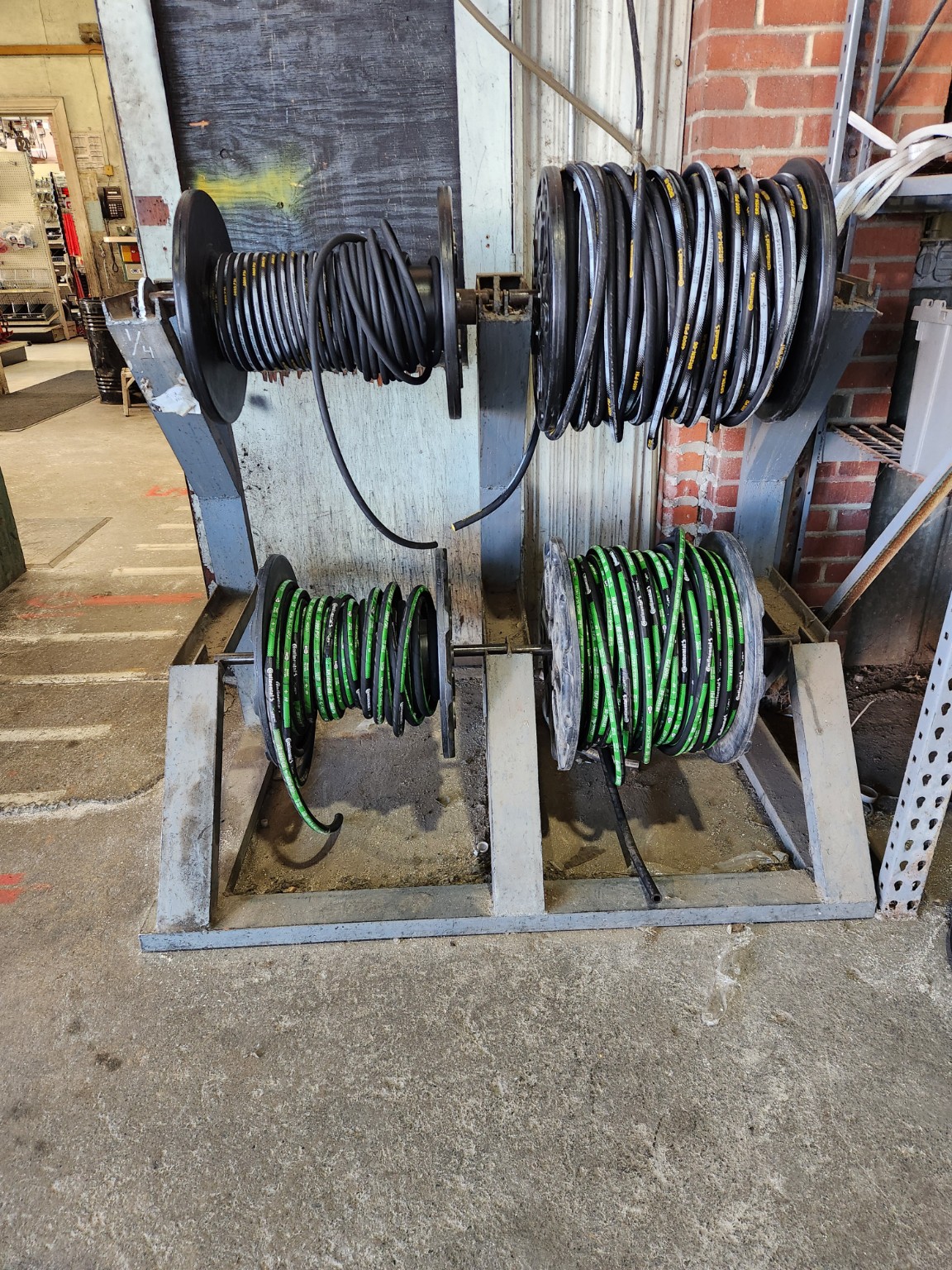Hydraulic hose reels at Hust Brothers